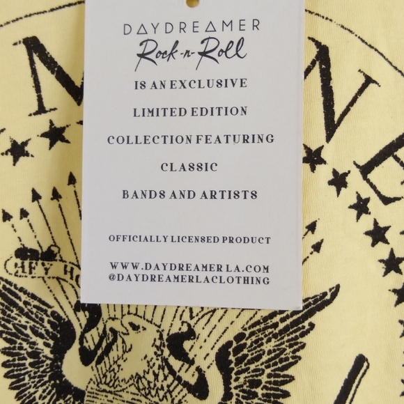 Daydreamer Revolve Yellow Ramones XS Top New - Picture 7 of 10